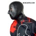 SOLID RUBBER MASK WITH GAG - ZIPPER CLOSURE - THICKNESS BETWEEN 2 and 3 MILIMETERS