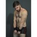 LEATHER MICRO SHORTS - NARROW CUT WITH SIDE DRAWSTRING