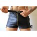 LEATHER SHORT ULTRA FULL OPENING - price may vary by size